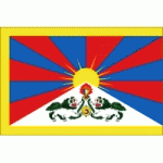 DRAPEAU TIBET : DIMENSIONS - 60 X 90 CM