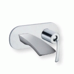 LAVABO MURAL AVEC PLAQUE BOLLICINE CHROME SANS MECANISME EX BO266 - CRISTINA ONDYNA BO25651