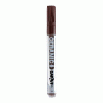 LOT DE 6 - DARWI MARQUEUR PEINTURE SUR CÉRAMIQUE À FROID POINTE CONIQUE FINE 2MM - MARRON FONCÉ