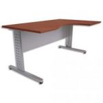 MT INTERNATIONAL BUREAU IMPACT PIED L RETOUR DROIT 160X74X100 CM MERISIER