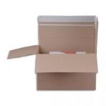 SMARTBOX CARTON À MONTER  BRUN - DIMENSIONS : L30,4 X H DE 13 À 22 X P21,6 CM