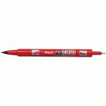 MARQUEUR PERMANENT TWIN MARKER EXTRA FIN ROUGE - PILOT