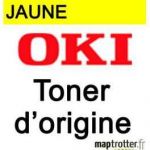 OKI - 45862837 - TONER JAUNE - PRODUIT D'ORIGINE - 7 300 PAGES