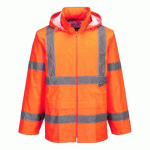 PORTWEST H440 VESTE DE PLUIE HI-VIS ORANGE - TAILLE L