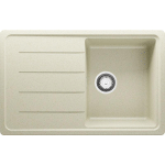 PRIMAGRAN - EVIER CUISINE EN GRANIT 78 X 50 CM LAVABO 1 BAC + KIT DE VIDAGE, ÉVIER À ENCASTRER DE BEIGE - BEIGE