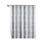 RIDEAU DE DOUCHE EN TISSU GRIS, DESIGN IMPERMÉABLE ET POLYESTER, SÉCHAGE RAPIDE, POIDS LOURD, ENSEMBLE DE RIDEAUX DE DOUCHE EN TISSU EXTRA LONG POUR