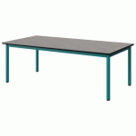 TABLE MALIBU 160X80 T2 4P STRA BÉTON F186/NOIR BLEU 5018