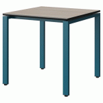 TABLE MALIBU 80X80 T6 SOUDÉ STR ACACIA/NOIR BLEU 5025 - MANUTAN EXPERT