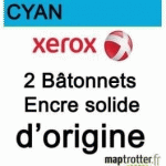 XEROX - 108R00931 - ENCRE SOLIDE - CYAN - PRODUIT D'ORIGINE - 2 BÂTONNETS - 4 400 PAGES