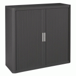 ARMOIRE EASY OFFICE HAUTEUR 104 CM CORPS ET RIDEAUX COLORIS ANTHRACITE - MANUTAN COLLECTIVITÉS