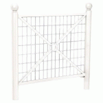 BARRIÈRE PROVINCE GRILLAGÉE 1.07 M BOULE - ZINC BLANC 9010 - PROCITY