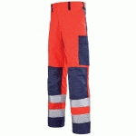 PANTALON DE TRAVAIL HOMME ROUGE HIVI ET BLEU MARINE MARS