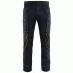 PANTALON DE TRAVAIL SERVICES STRETCH MARINE FONCÉ/NOIR TAILLE 56 - BLAKLADER