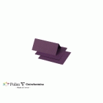 PAQUET DE 25 MARQUE-PLACES POLLEN 85X80MM 210G/M² - CASSIS - LOT DE 3