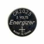 PILE BOUTON CR2025 LITHIUM ENERGIZER - BLISTER DE 2 PILES