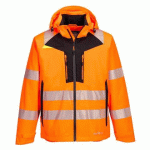 PORTWEST DX462 DX4 VESTE DE PLUIE HAUTE VISIBILITÉ ORANGE - TAILLE L