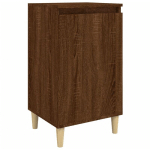 TABLE DE CHEVET CHÊNE MARRON 40X35X70 CM BOIS D'INGÉNIERIE