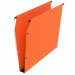 LOT DE 25 - DOSSIER SUSPENDU POUR ARMOIRES KRAFT PREMIUM BRUNEAU FOND 30 MM ORANGE