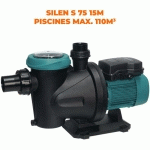 POMPE PISCINE - SILEN 75 MONO - 0,75 CV - 15 M3/H DE ESPA