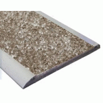NEZ DE MARCHE PLAT MINÉRAL EN RÉSINE ET GRANULATS DE MARBRE - 3 M X 59 MM - BRUN WATTELEZ