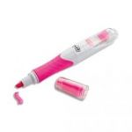 POST-IT STYLO SURLIGNEUR ROSE AVEC INDEX, POINTE LARGE BP301