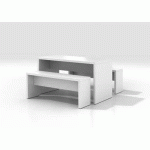 SET DE RÉUNION TABLE ET 2 BANQUETTES - HAMMERBACHER