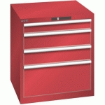 ARMOIRE ROUGE 717X725X800 AVEC 4 TIR. 75KG _ 78.632.070 - LISTA