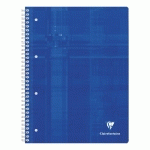 CAHIER RELIURE INTÉGRALE A4+ 160 PAGES DÉTACHABLES PERFORÉ 4 TROUS PETITS CARREAUX BLEU - BLEU - LOT DE 5