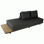 CANAPÉ FREEDOM LAMES COMPOSITE/ALU - ANTHRACITE/GRAPHITE - PROLOISIRS