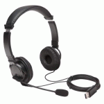 CASQUE MICRO FILAIRE USB-A KENSINGTON POUR ORDINATEUR