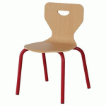 CHAISE MALIBU 4P - T3 - COQUE HÊTRE / ALU ROUGE 3020 - MANUTAN EXPERT