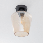 EKO-LIGHT PLAFONNIER SANTIAGO, À UNE LAMPE, AMBRÉ