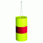 FARDIER CYLINDRIQUE TALIAFLUO RÉTRO RÉFLÉCHISSANT JAUNE AVEC UNE BANDE ROUGE TALIAPLAST