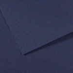 LOT DE 10 - PAPIER DESSIN CANSON FEUILLE MI-TEINTES N 140 GRAIN GELATINE HAUTE TENEUR COTON 160G 50X X65CM UNICOLORE BLEU INDIGO