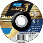 MEULES D'ÉBARBAGE QUANTUM 3 - MÉTAL / INOX - 115X7X22,23 MM - PAR 10 NORTON