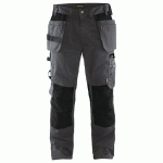 PANTALON DE TRAVAIL ARTISAN GRIS FONCÉ/NOIR TAILLE 54C - BLAKLADER