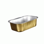 RÉCIPIENT PÂTISSERIE 168 ML D.SUP. 10.8X7.2 CM ALUMINIUM OR/ARGENT (VENDU PAR 100)