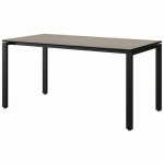 TABLE MALIBU 160X80 T6 SOUDÉ ST ANTIB CHÊN 1146/NO NOIR 9005 - MANUTAN EXPERT