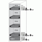 ARMOIRE S-PHOENIX TOUCHLESS-90 S90.196.060.075.FDAO GRIS - ASECOS