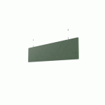 BAFFLE DE PLAFOND ACOUSTIQUE CAMILLE FLEXMUTE EN PET 12 MM H 30 X L 140 CM - VERT AVOCAT