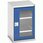 BOTT 1 ARMOIRE VERSO PORTES TRANSPARENTES AVEC 2 TABLETTES 525X550X800 - BOTT