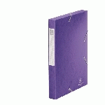 CHEMISE BOX CARTE CARTOBOX EXACOMPTA 24 X 32 CM DOS 4 CM VIOLETTE