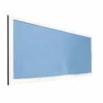 ECRAN SÉPARATION ACOUSTIQUE 495X1600 PROFIL BLANC TWIST BLEU - LIGNE M