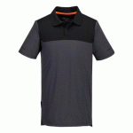 LOT DE 2 - PORTWEST EV410 POLO LÉGER MC EV4 GRIS MÉTAL - TAILLE 4XL