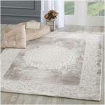 UNAMOURDETAPIS - 200X200 ROND - TAPIS ORIENT STYLE KHY BALROD BEIGE 200X200 ROND OEKO TEX® - BEIGE