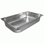 BAC GASTRONORME PERFORÉ ECO GN 1/1 VOGUE EN INOX - 65 MM