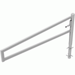 BARRIÈRE CARRÉ PIVOTANTE À BÉTONNER POUR CADENAS-2500MM - SCHAKE