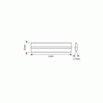 FER DE RABOT ACIER HSS POUR CENTROFIX LEITZ WIGO LUREM LONGUEUR 360 MM (L'UNITÉ)