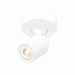 FREELIGHT SPOT POUR PLAFOND RAZZA, BLANC, Ø 13 CM, MÉTAL