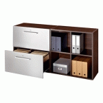 LOT DE 2 TIROIRS BLANC POUR MODULE BIBLICASE